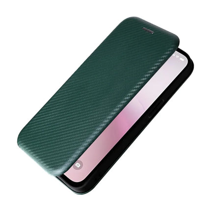 For iPhone 16e Case Carbon Fiber Texture Drop-Proof PU Leather Phone Cover
