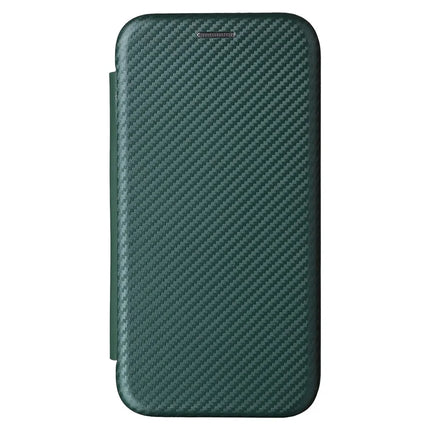 For iPhone 16e Case Carbon Fiber Texture Drop-Proof PU Leather Phone Cover