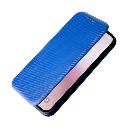 For iPhone 16e Case Carbon Fiber Texture Drop-Proof PU Leather Phone Cover