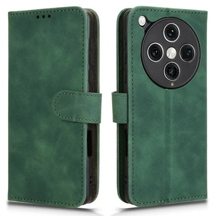 For Oppo Find X8 Pro 5G Leather Case Skin-Feel Anti-Drop Wallet Flip Phone Cover - Green