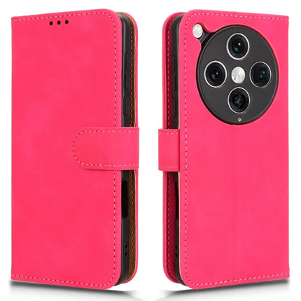 For Oppo Find X8 Pro 5G Leather Case Skin-Feel Anti-Drop Wallet Flip Phone Cover - Rose