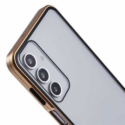 For Samsung Galaxy A16 4G / 5G Case Double-Sided Tempered Glass Magnetic Clear Phone Cover