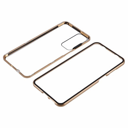 For Samsung Galaxy A16 4G / 5G Case Double-Sided Tempered Glass Magnetic Clear Phone Cover