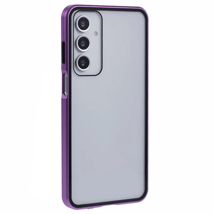 For Samsung Galaxy A16 4G / 5G Case Double-Sided Tempered Glass Magnetic Clear Phone Cover