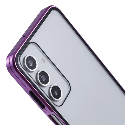 For Samsung Galaxy A16 4G / 5G Case Double-Sided Tempered Glass Magnetic Clear Phone Cover