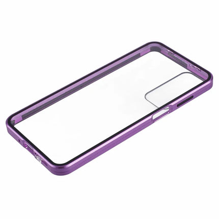 For Samsung Galaxy A16 4G / 5G Case Double-Sided Tempered Glass Magnetic Clear Phone Cover