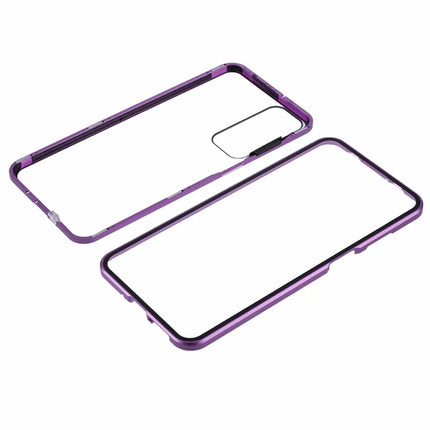 For Samsung Galaxy A16 4G / 5G Case Double-Sided Tempered Glass Magnetic Clear Phone Cover