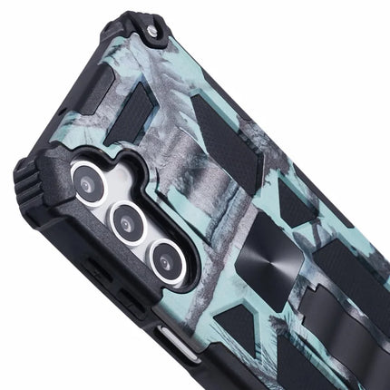 For Samsung Galaxy A16 4G / 5G Case Kickstand PC+TPU Camouflage Military Grade Phone Cover