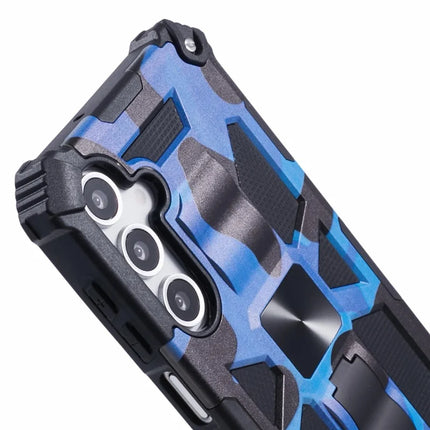 For Samsung Galaxy A16 4G / 5G Case Kickstand PC+TPU Camouflage Military Grade Phone Cover