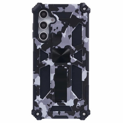 For Samsung Galaxy A16 4G / 5G Case Kickstand PC+TPU Camouflage Military Grade Phone Cover