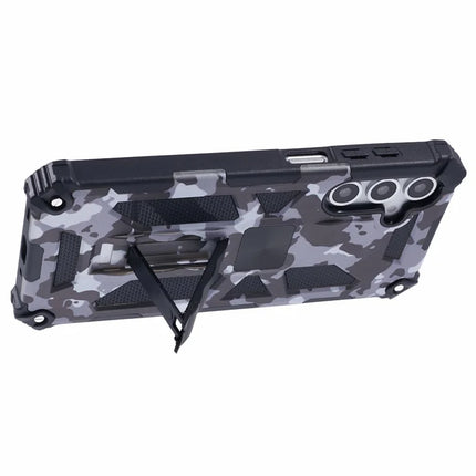 For Samsung Galaxy A16 4G / 5G Case Kickstand PC+TPU Camouflage Military Grade Phone Cover