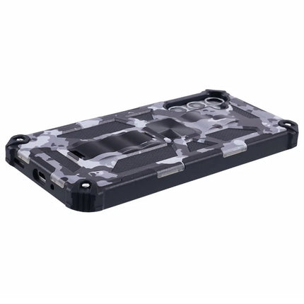 For Samsung Galaxy A16 4G / 5G Case Kickstand PC+TPU Camouflage Military Grade Phone Cover