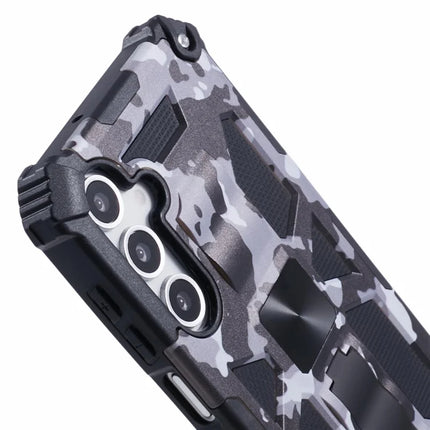 For Samsung Galaxy A16 4G / 5G Case Kickstand PC+TPU Camouflage Military Grade Phone Cover