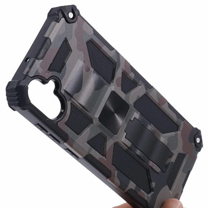 For Samsung Galaxy A06 Case Kickstand PC+TPU Camouflage Military Grade Phone Cover