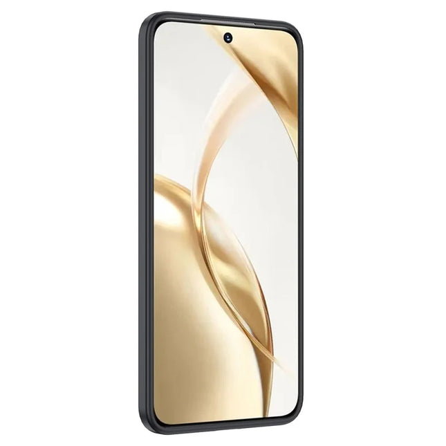 For Honor 300 Case Litchi Texture TPU Flexible Phone Cover, Black