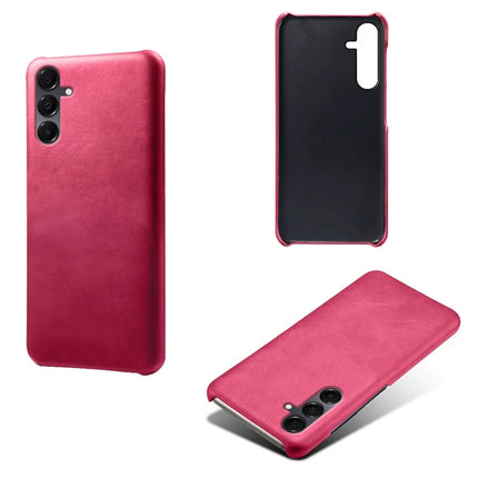 For Samsung Galaxy A16 4G / 5G Case Calf Texture PU Leather Hard PC Protective Phone Cover
