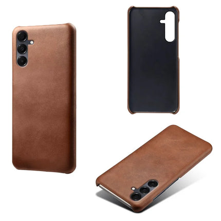 For Samsung Galaxy A16 4G / 5G Case Calf Texture PU Leather Hard PC Protective Phone Cover