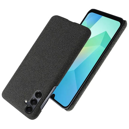 For Samsung Galaxy A16 4G / 5G Phone Case Cloth Texture Anti-Scratch Protective PC Back Cover
