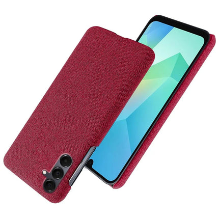 For Samsung Galaxy A16 4G / 5G Phone Case Cloth Texture Anti-Scratch Protective PC Back Cover