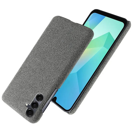 For Samsung Galaxy A16 4G / 5G Phone Case Cloth Texture Anti-Scratch Protective PC Back Cover