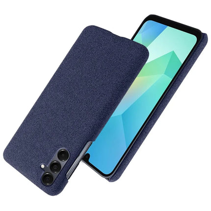 For Samsung Galaxy A16 4G / 5G Phone Case Cloth Texture Anti-Scratch Protective PC Back Cover