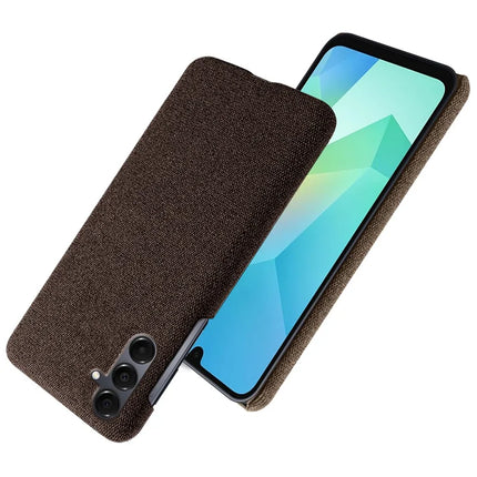 For Samsung Galaxy A16 4G / 5G Phone Case Cloth Texture Anti-Scratch Protective PC Back Cover