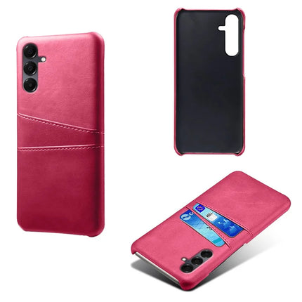 For Samsung Galaxy A16 4G / 5G Case Dual Card Slots PU Leather + Hard PC Phone Cover