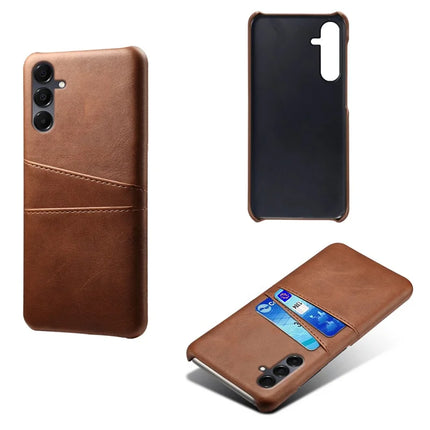 For Samsung Galaxy A16 4G / 5G Case Dual Card Slots PU Leather + Hard PC Phone Cover