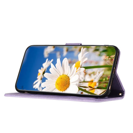 For Google Pixel 9a Case PU Leather Floral Phone Cover with Card Slots