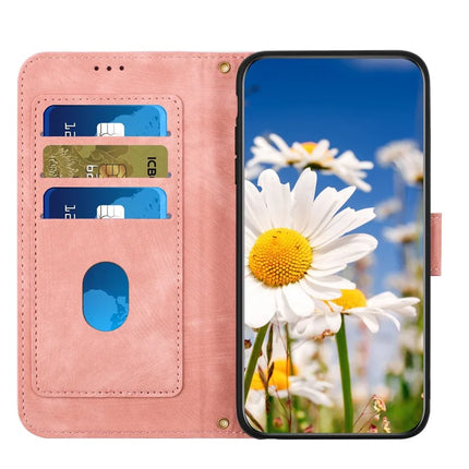 For Google Pixel 9a Case PU Leather Floral Phone Cover with Card Slots