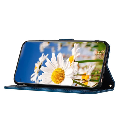 For Google Pixel 9a Case PU Leather Floral Phone Cover with Card Slots