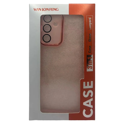 WANLONFENG DKSM Series for OnePlus Nord 4 TPU Case Electroplated Frame Phone Cover with Tempered Glass