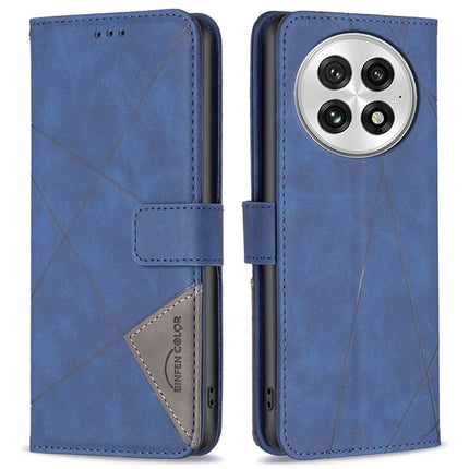 BINFEN COLOR BF05 For OnePlus 13 Case Leather Phone Cover Wallet Stand - Blue