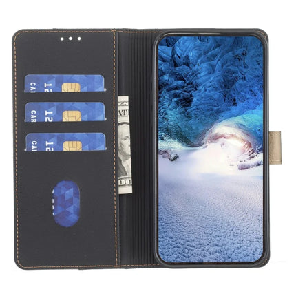 BINFEN COLOR BF33 for OnePlus 13 Leather Case Splicing Color RFID Blocking