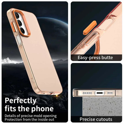 For Samsung Galaxy A16 5G / A16 4G Case PC+TPU+PET Matte Anti-Drop Phone Back Cover