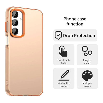 For Samsung Galaxy A16 5G / A16 4G Case PC+TPU+PET Matte Anti-Drop Phone Back Cover