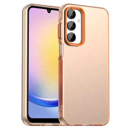 For Samsung Galaxy A25 5G (Global) (161.0 x 76.5 x 8.3mm) Case Matte Anti-Drop Phone Back Cover - Orange