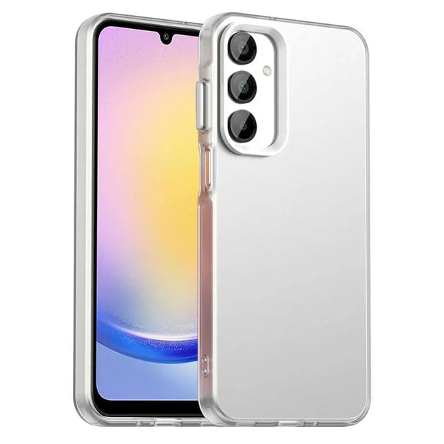 For Samsung Galaxy A25 5G (Global) (161.0 x 76.5 x 8.3mm) Case Matte Anti-Drop Phone Back Cover - White
