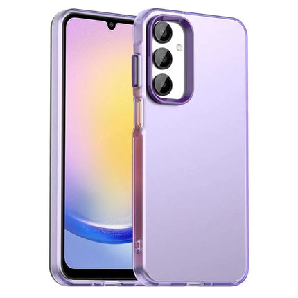For Samsung Galaxy A25 5G (Global) (161.0 x 76.5 x 8.3mm) Case Matte Anti-Drop Phone Back Cover - Purple