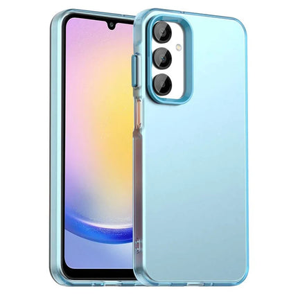 For Samsung Galaxy A25 5G (Global) (161.0 x 76.5 x 8.3mm) Case Matte Anti-Drop Phone Back Cover - Blue