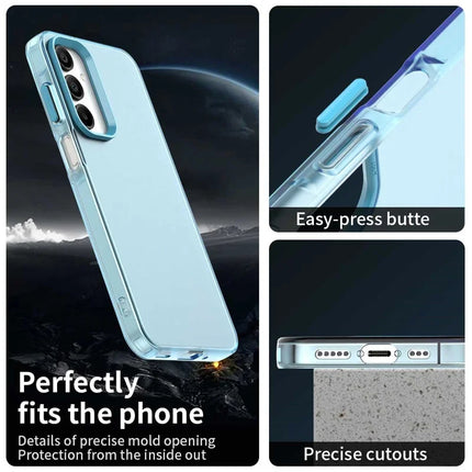 For Samsung Galaxy A55 5G Case PC+TPU+PET Matte Anti-Drop Phone Back Cover