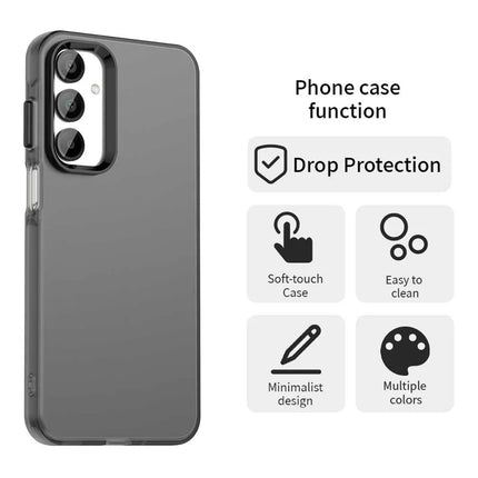 For Samsung Galaxy A55 5G Case PC+TPU+PET Matte Anti-Drop Phone Back Cover