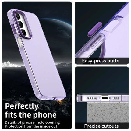 For Samsung Galaxy A55 5G Case PC+TPU+PET Matte Anti-Drop Phone Back Cover