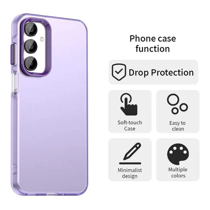 For Samsung Galaxy A55 5G Case PC+TPU+PET Matte Anti-Drop Phone Back Cover