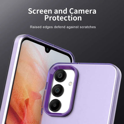 For Samsung Galaxy A55 5G Case PC+TPU+PET Matte Anti-Drop Phone Back Cover