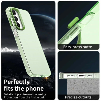 For Samsung Galaxy A55 5G Case PC+TPU+PET Matte Anti-Drop Phone Back Cover