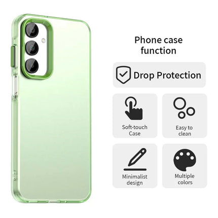 For Samsung Galaxy A55 5G Case PC+TPU+PET Matte Anti-Drop Phone Back Cover