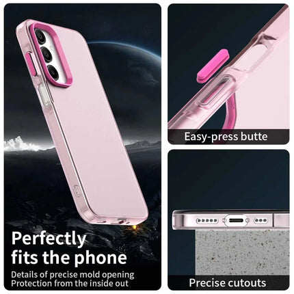 For Samsung Galaxy A55 5G Case PC+TPU+PET Matte Anti-Drop Phone Back Cover