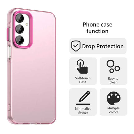 For Samsung Galaxy A55 5G Case PC+TPU+PET Matte Anti-Drop Phone Back Cover