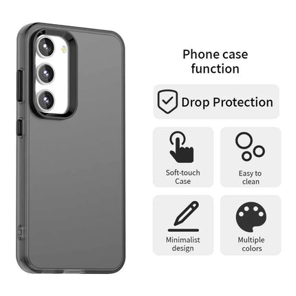 For Samsung Galaxy S23 Case PC+TPU+PET Matte Anti-Drop Phone Back Cover